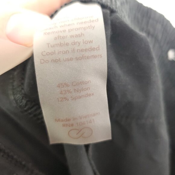 Calia Joggers Womens Small Pull On Stretchy Waist Zip Ankle Faded Black Gray - Picture 10 of 10